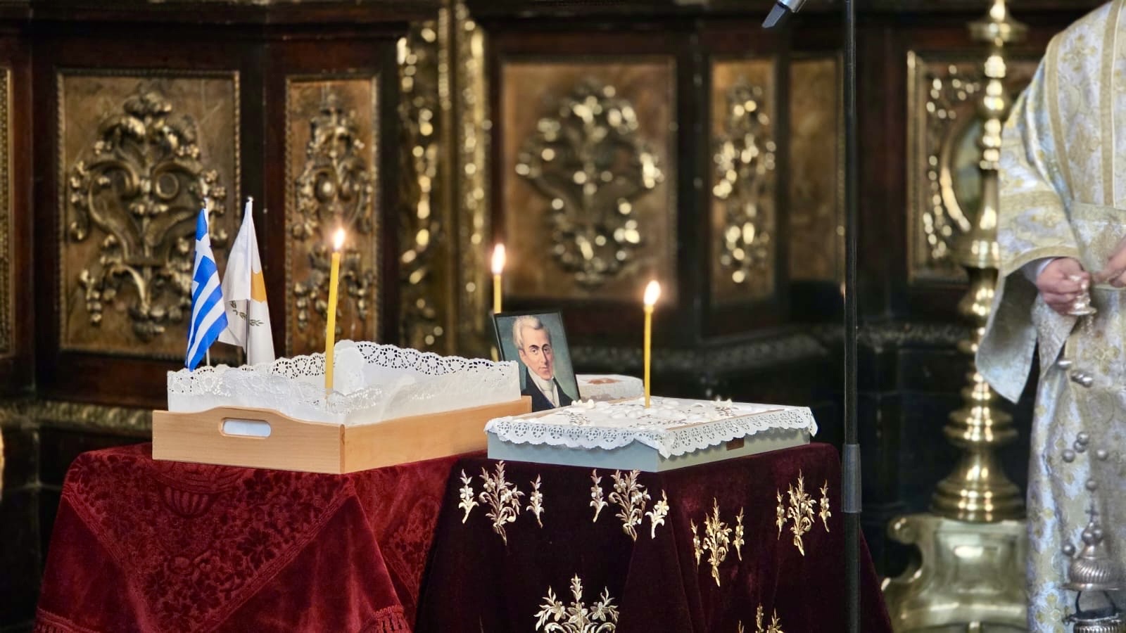 Erzbischöfliche Göttliche Liturgie und Doxologie zum Nationalfeiertag Zyperns in der Kathedrale zur Heiligen Dreifaltigkeit in Wien